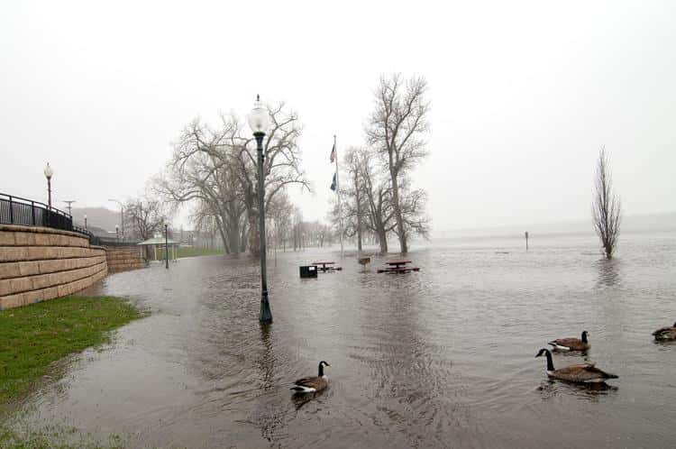 St. Croix River flooding in Hudson.