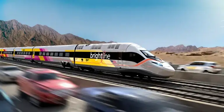 Bipartisan coalition requests that Biden advance federal funding for the fast train connecting Los Angeles and Las Vegas