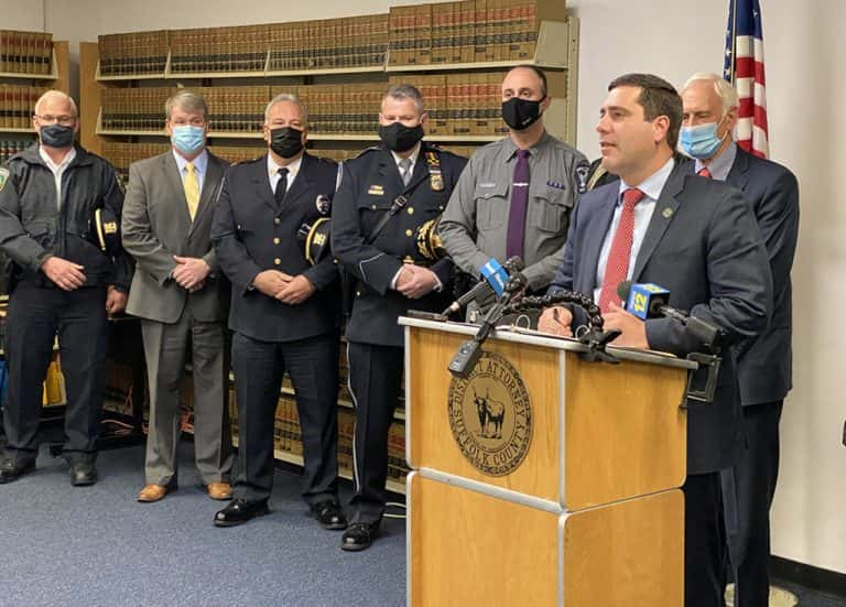 The Suffolk County, New York District Attorney announced that they were going to charge 21 members of 9-Trey Blood Gang with violent drug, and gun trafficking which in a total of 197-count indictments.