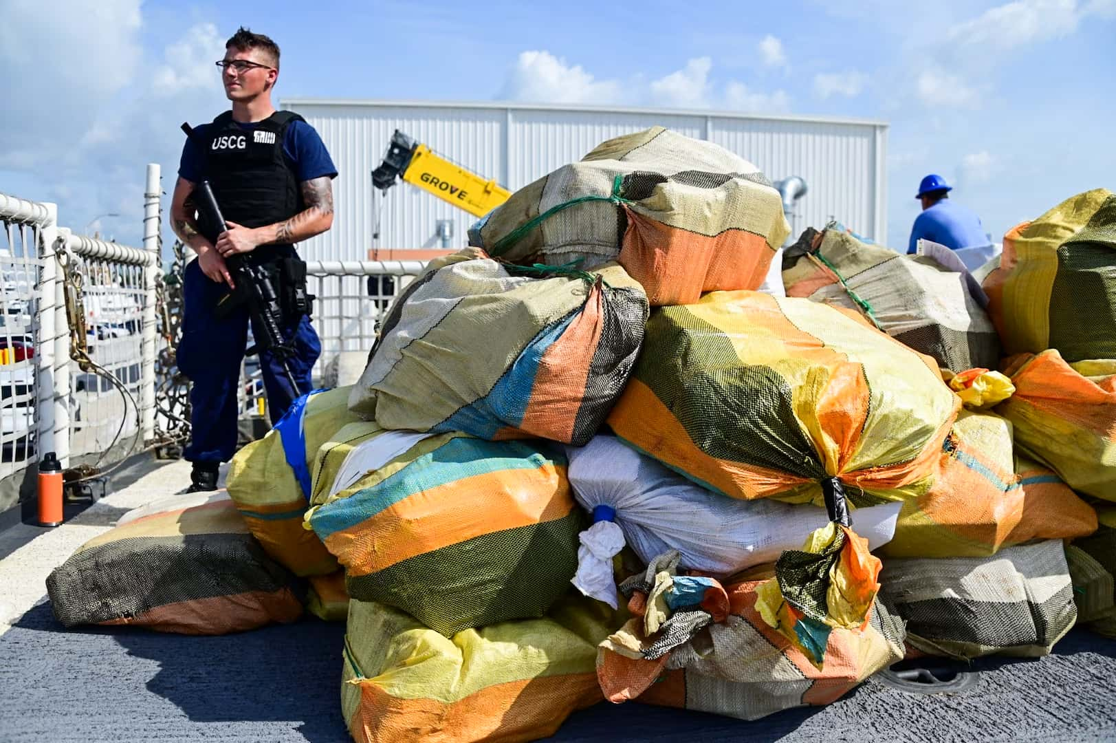 Coast Guard Offloads $186 Million Worth of Cocaine Seized in International Waters