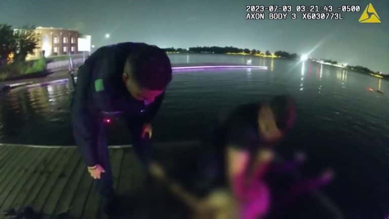 Texas Police Administer CPR To A Woman From A Submerged Car, Says Divine Intervention Help Them