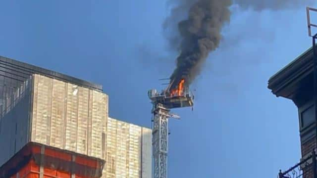 NYC Crane Arm Collapses: 12 Injured Including 3 Fire Officers