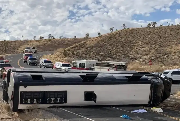 Grand Canyon West tour bus crash in Arizona leaves 1 dead and 50 harmed