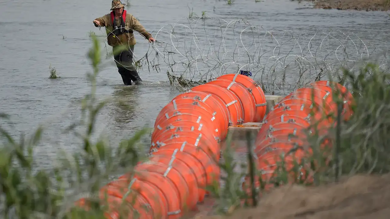 After constructing it on Mexican territory, Gov. Abbott and Texas were forced to relocate the contentious floating buoy barrier in the Rio Grande River