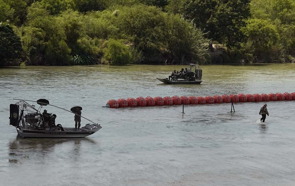 2 Mexico Dead Bodies Found In Rio Grande Along The Recently Installed Floating Barrier As Part Of Texas Border Security Operation