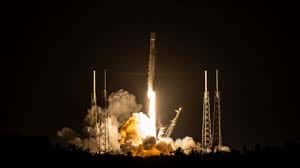 22 Starlink Satellites Launch And A Rocket Lands At Sea, Spacex 