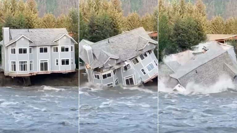 Houses in Alaska are devastated by record glacial flooding