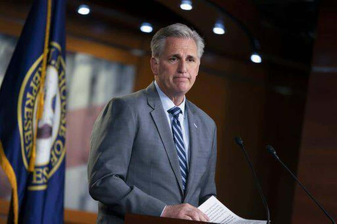 Kevin Owen McCarthy Reverses Course on Ukraine Aid Exclusion from Military Spending Bill Amid Funding Uncertainties