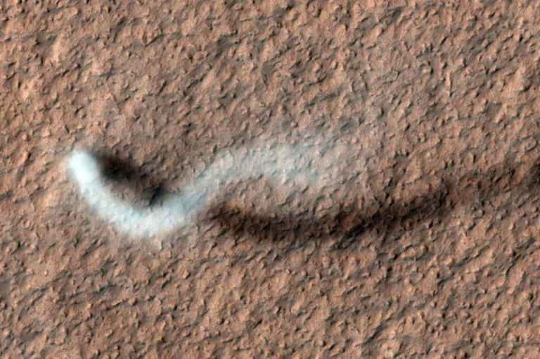 Dust Devil Swirling Spectacle Captured by NASA