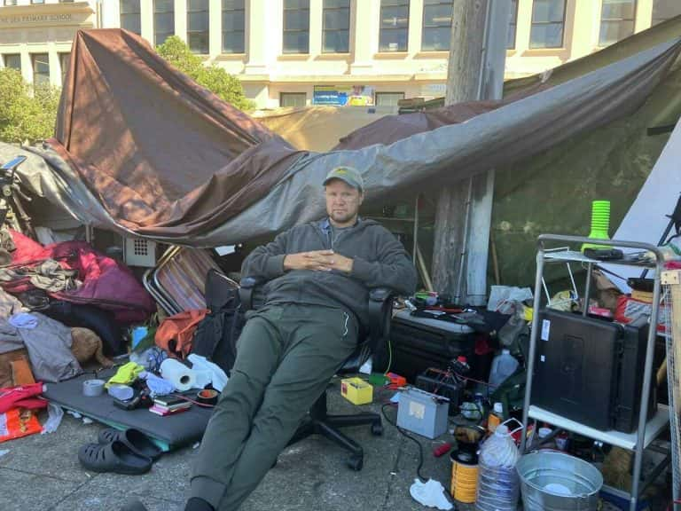 Joseph Adam Moore Arrested Following Controversial Sidewalk Encampment