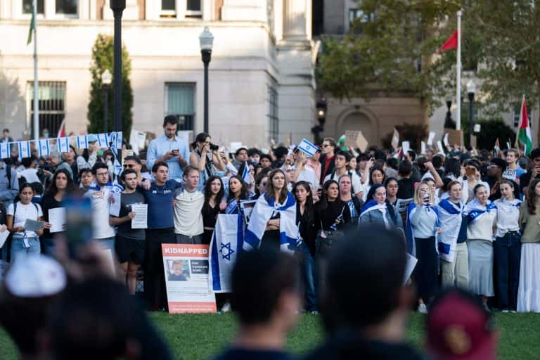 Tensions Flare at Columbia University in the City of New York as Israeli Student Assaulted