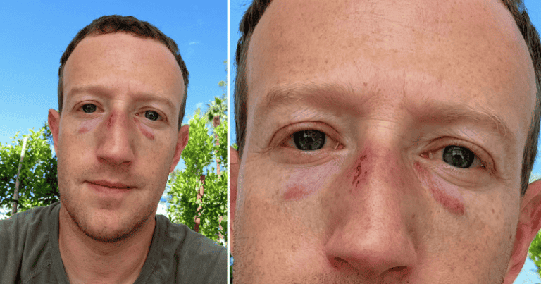 The Face of Mark Zuckerberg was Smashed