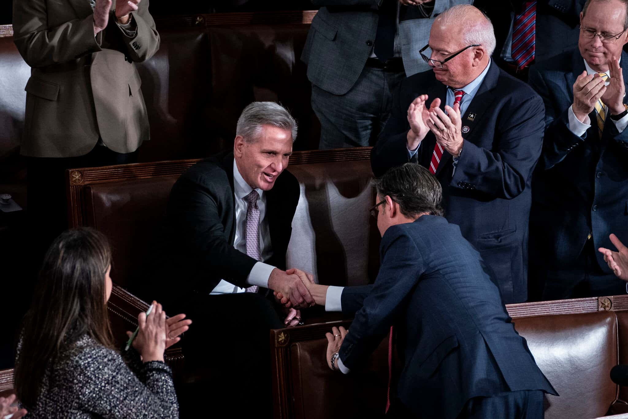 Speaker Mike Johnson Navigates GOP Discontent over Funding Strategy, Avoids McCarthy's Fate