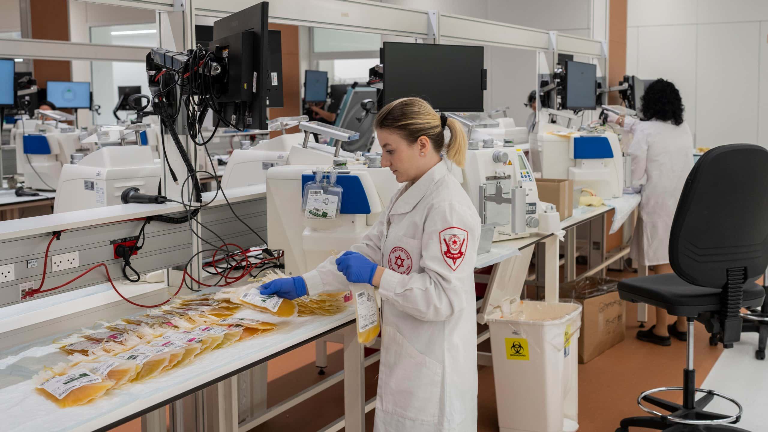 New Israel Blood Center Moves Equipment And Facility Into Underground Bunker To Save Lives Following Attacks