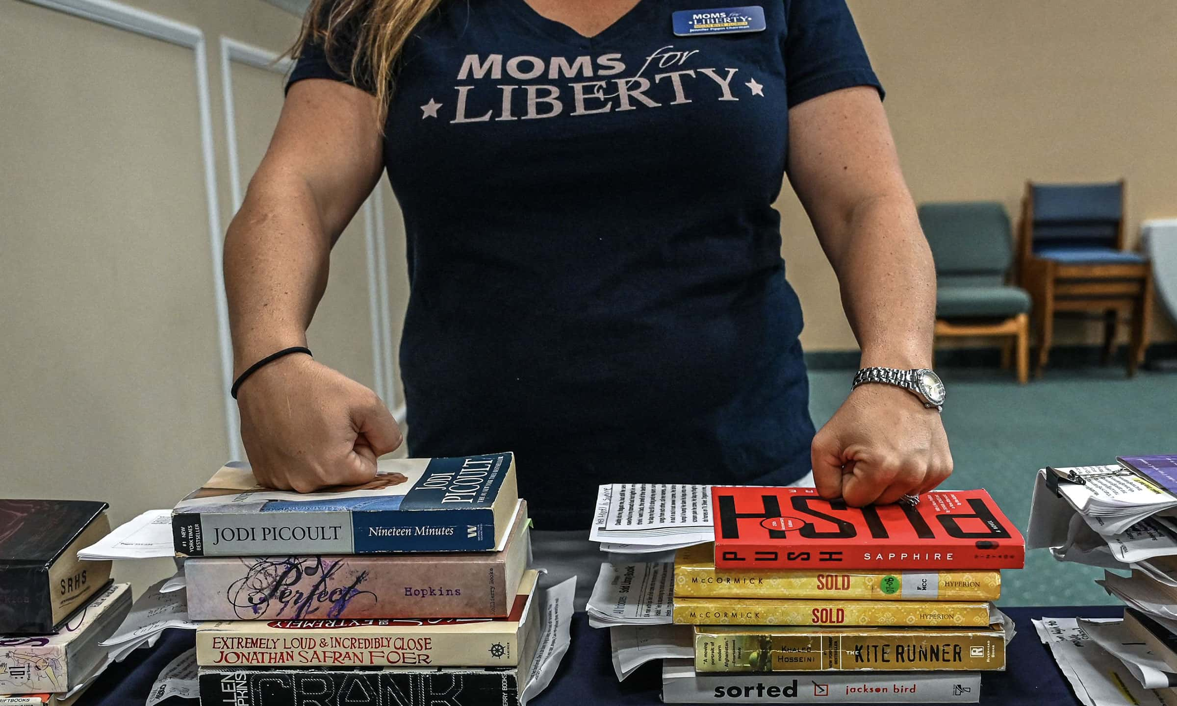 Moms for Liberty Challenge School Librarians over Book Choices for Minors