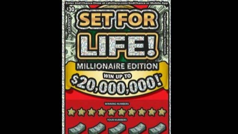 The California Lottery Celebrates $20 Million Win in 'Set For Life' Scratchers Game