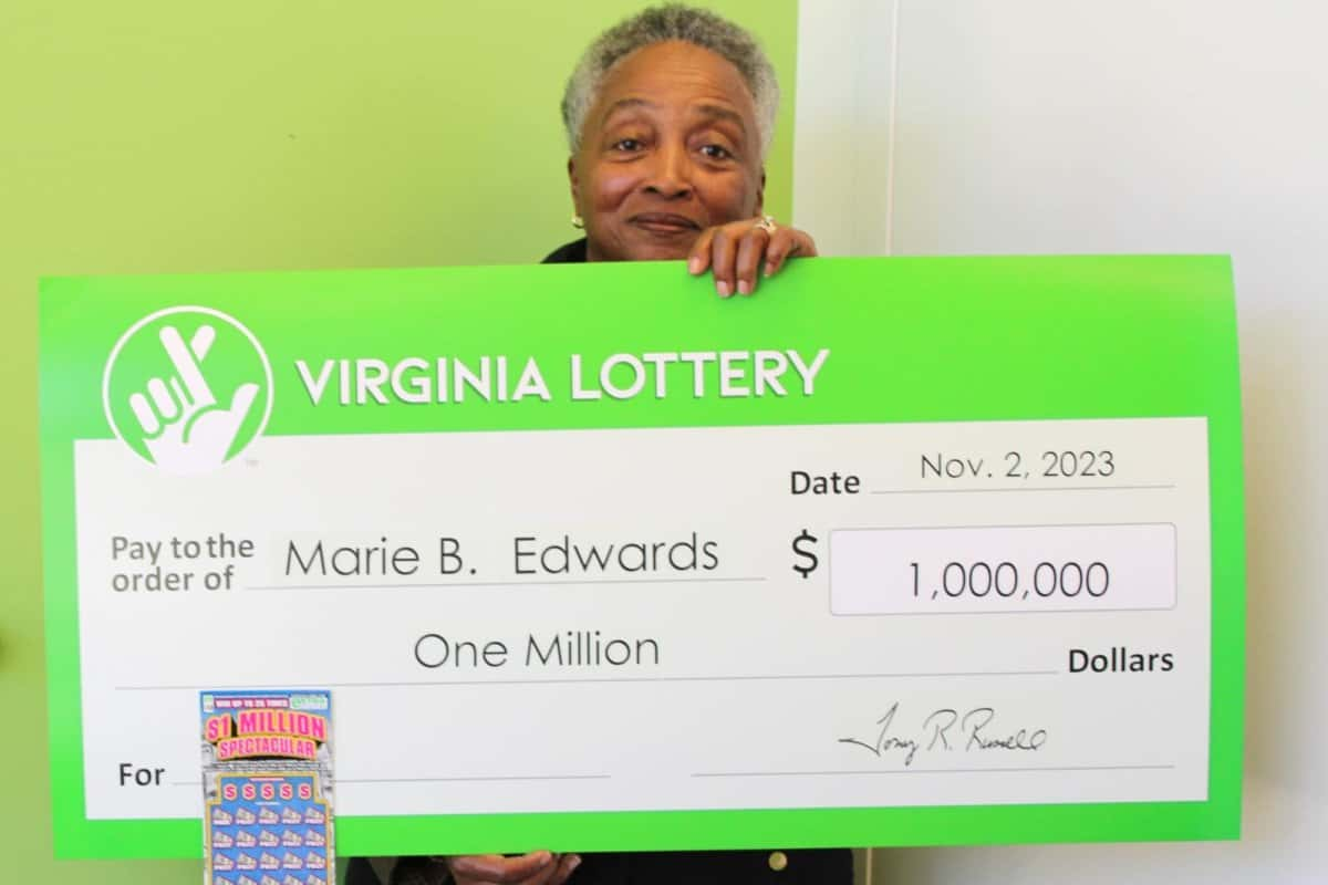 Marie Edwards Strikes Gold: Stafford County Woman Wins $1 Million Lottery Jackpot at Local CVS Pharmacy