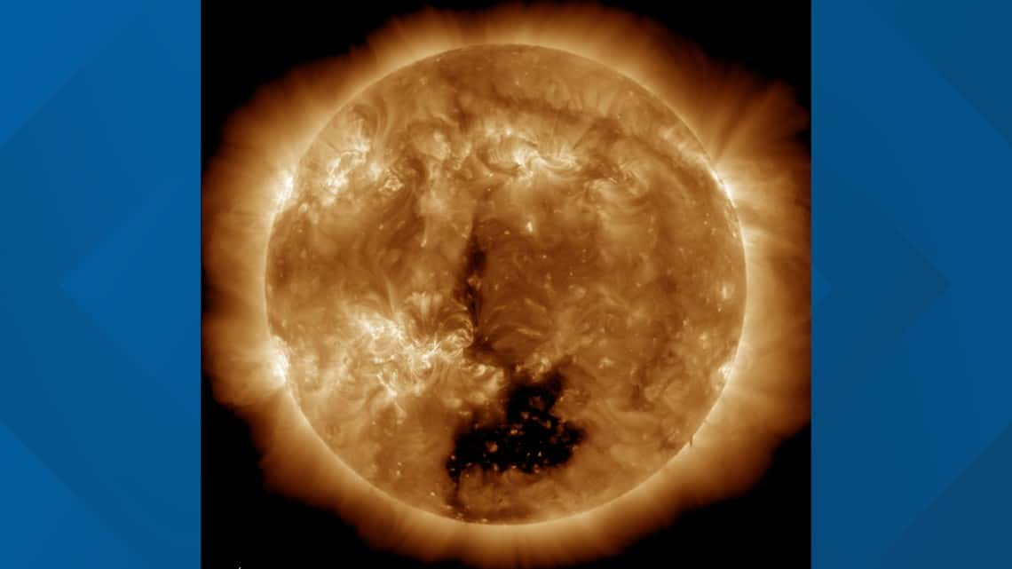 Unprecedented Sun Coronal Hole Emerges, Directs Solar Wind Streams Towards Earth