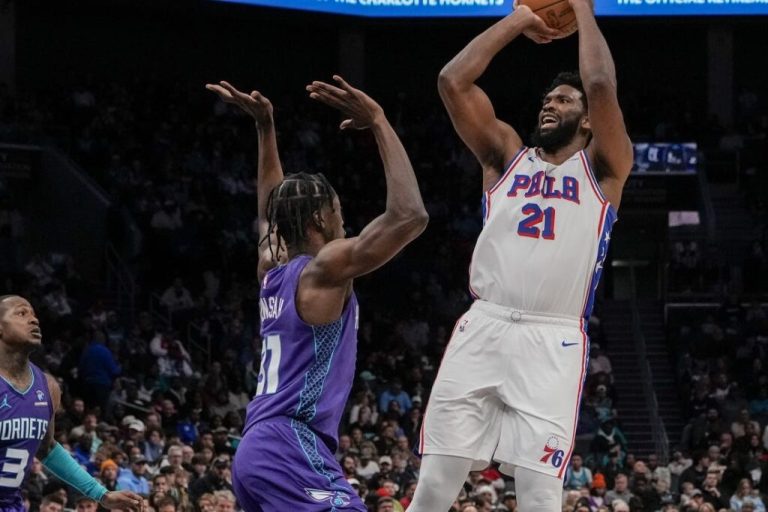 Joel Embiid’s Dominance Propels 76ers to Victory Against the Hornets