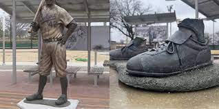 Jackie Robinson Life Size Statue was Stolen, Burned and Shattered in Wichita Park