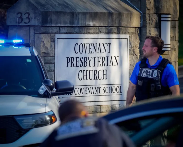 Authorities look into a bomb threat at the Nashville school where a fatal mass shooting occurred