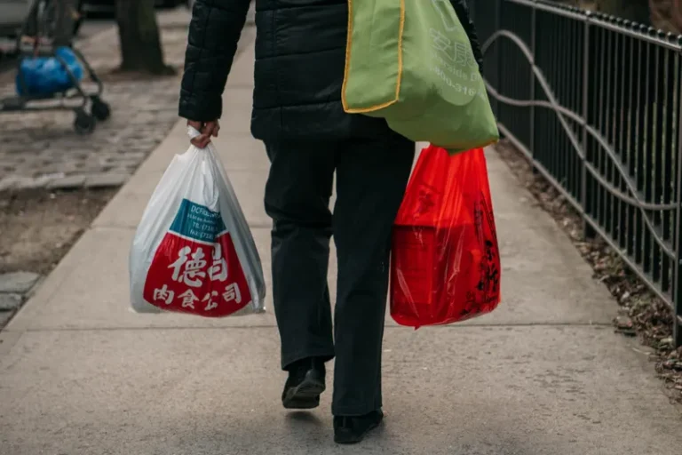 A California measure would prohibit grocery retailers from using any plastic shopping bags