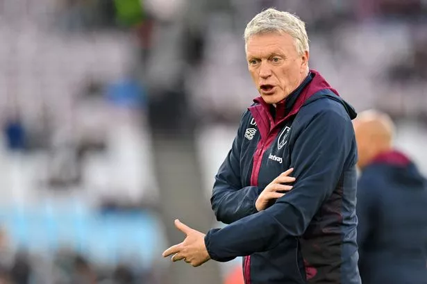 Distressed that West Ham was not awarded a late penalty in Freiburg, David Moyes