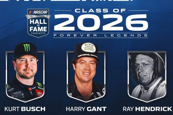 Kurt Busch, Harry Gant, and Ray Hendrick Named to NASCAR Hall of Fame Class of 2026