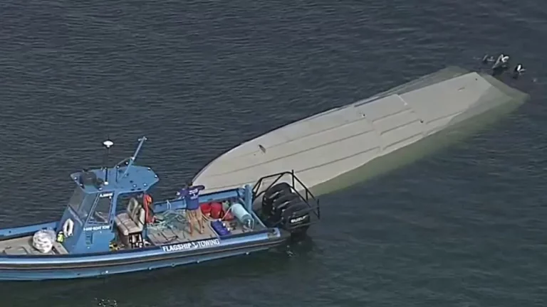 Scary Moments Off Miami Beach as Boat Flips: One Person Rescued Just in Time